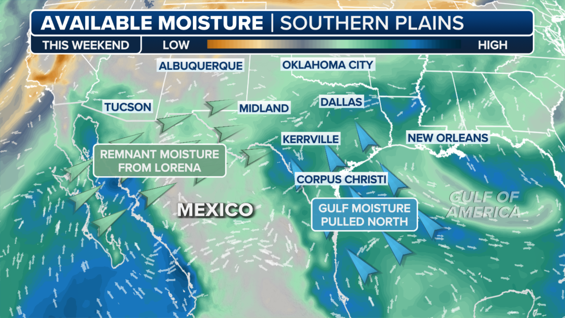 Widespread rain expected in Texas as snow blankets southern High Plains
